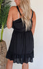 The Blake Ruffle Midi Dress - Black - Final Sale