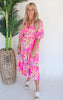 Island Getaway Tropical Maxi Dress