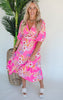 Island Getaway Tropical Maxi Dress