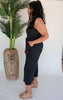 Heavy Ribbed Knit Wide Leg Tank Jumpsuit - Final Sale