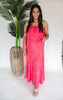 Vivid Leopard Strapless Maxi Dress - Final Sale