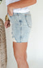 The Dani High Rise Mineral Wash Destroy Boyfriend Denim Shorts (REG/CURVY) | Judy Blue - Final Sale