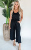 Heavy Ribbed Knit Wide Leg Tank Jumpsuit - Final Sale