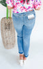 JUDY BLUE | Demi Mid Rise Magic Release Boyfriend Denim Jeans (REG/CURVY)