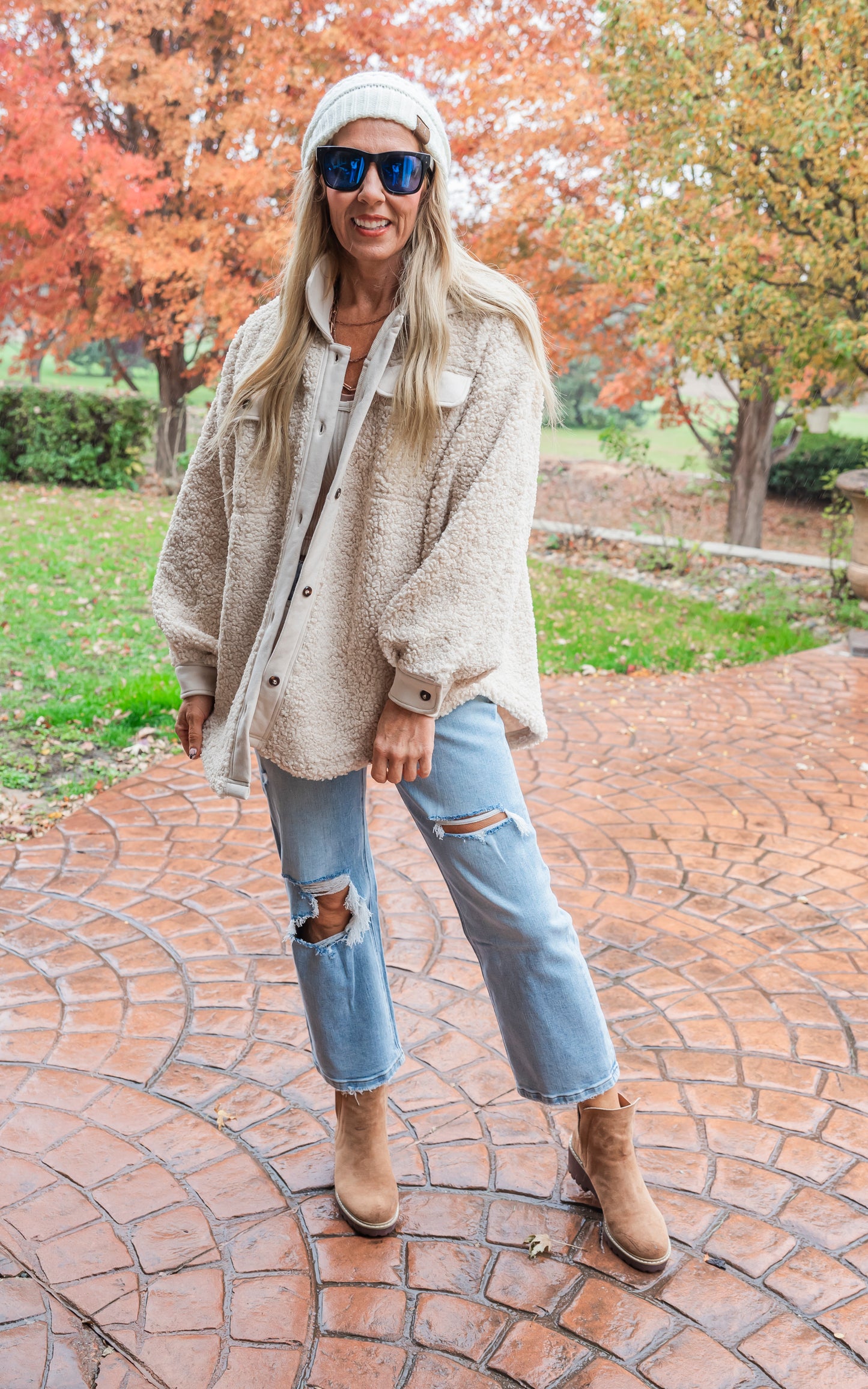 Cozy As Can Be Sherpa Jacket - Oatmeal