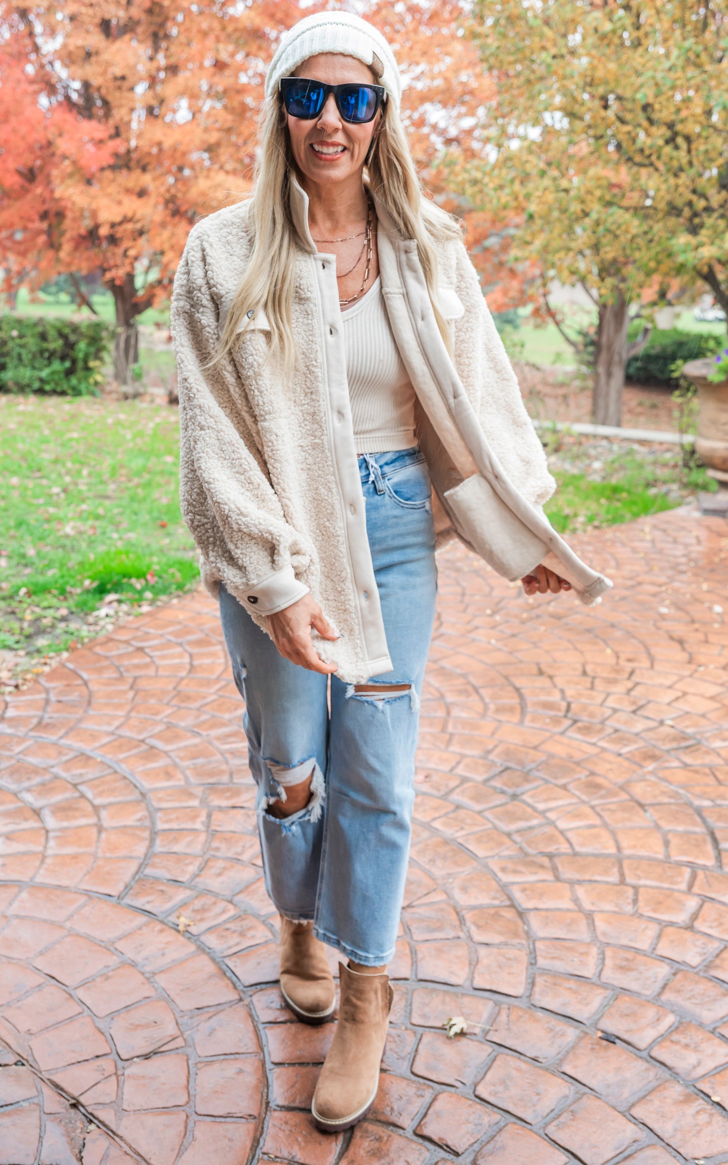 Cozy As Can Be Sherpa Jacket - Oatmeal