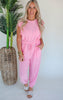 Flutter Your Sleeves Solid Round Neck Jumpsuit - Final Sale