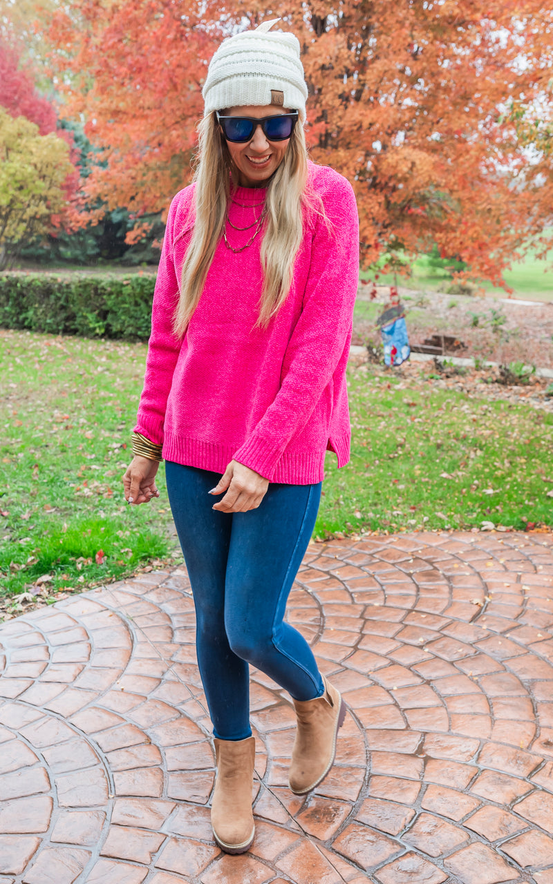 Raglan Chenille Sweater
