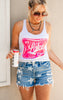 Pink It's Lake Time Racerback Tank Top