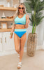 SALTY WAVE Blue Curacao Colorblock Swim Set (Top & Bottom)*