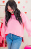 Sweetheart Knit Sweater**