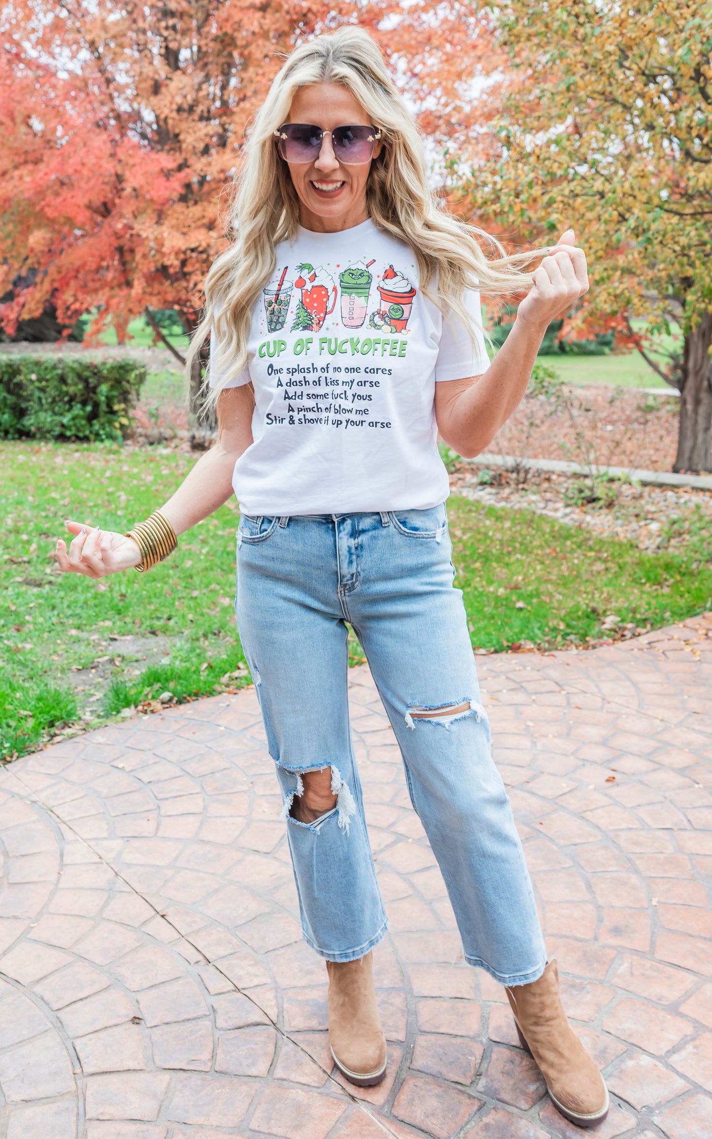 Cup of Grinch Cheer Graphic T-shirt*