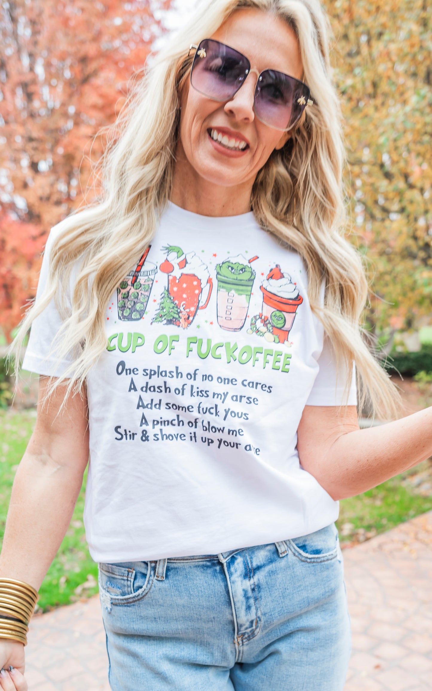 Cup of Grinch Cheer Graphic T-shirt*