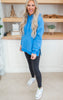 Ocean Blue All Day Fleece Side Slit Hoodie by Salty Wave