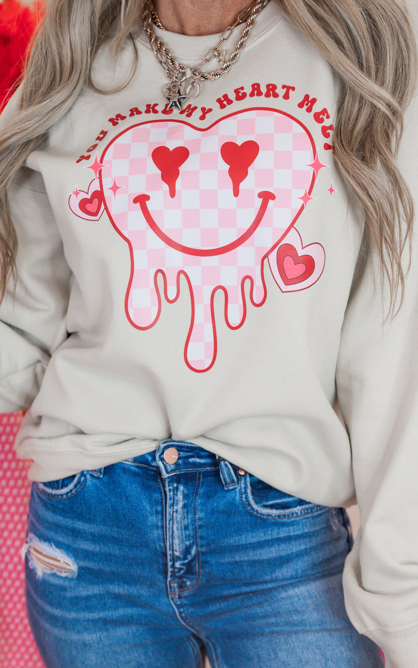 You Make My Heart Melt Graphic Crewneck Sweatshirt