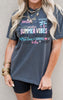 Summer Vibes Garment Dyed Graphic T-shirt