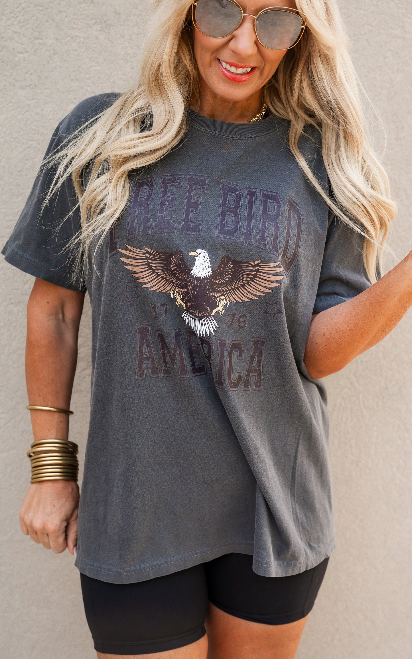 Free Bird Garment Dyed Graphic T-shirt**