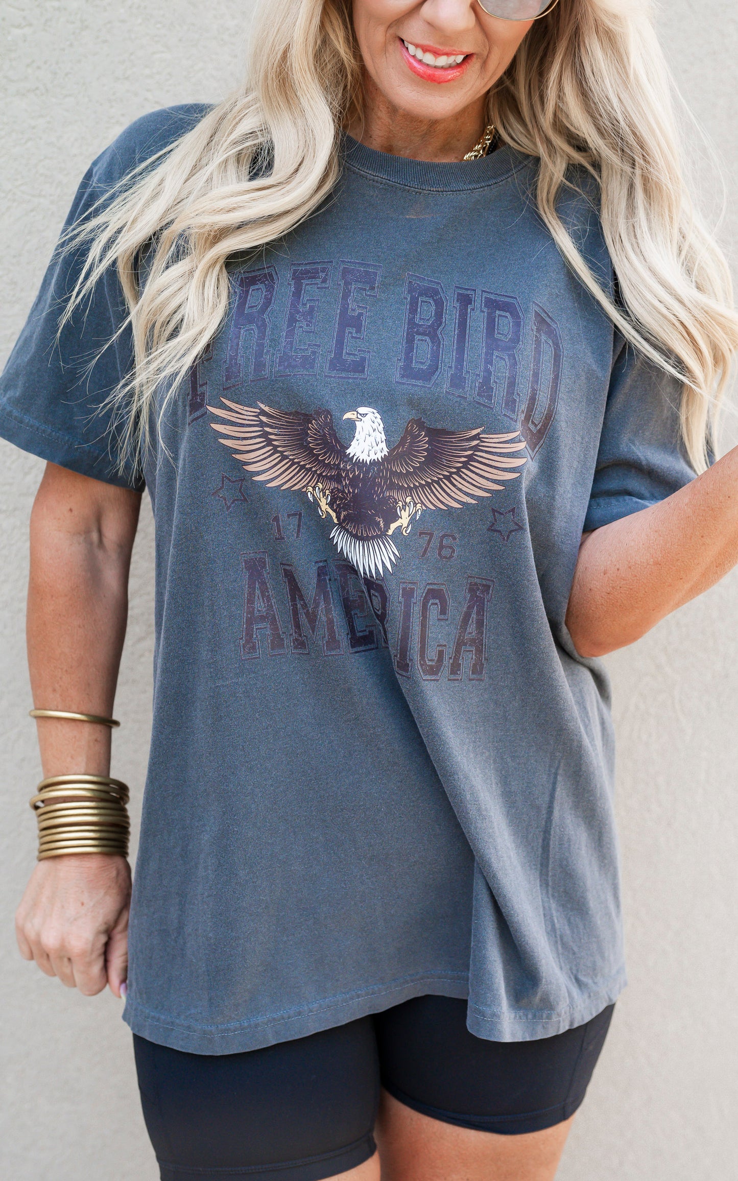 Free Bird Garment Dyed Graphic T-shirt**