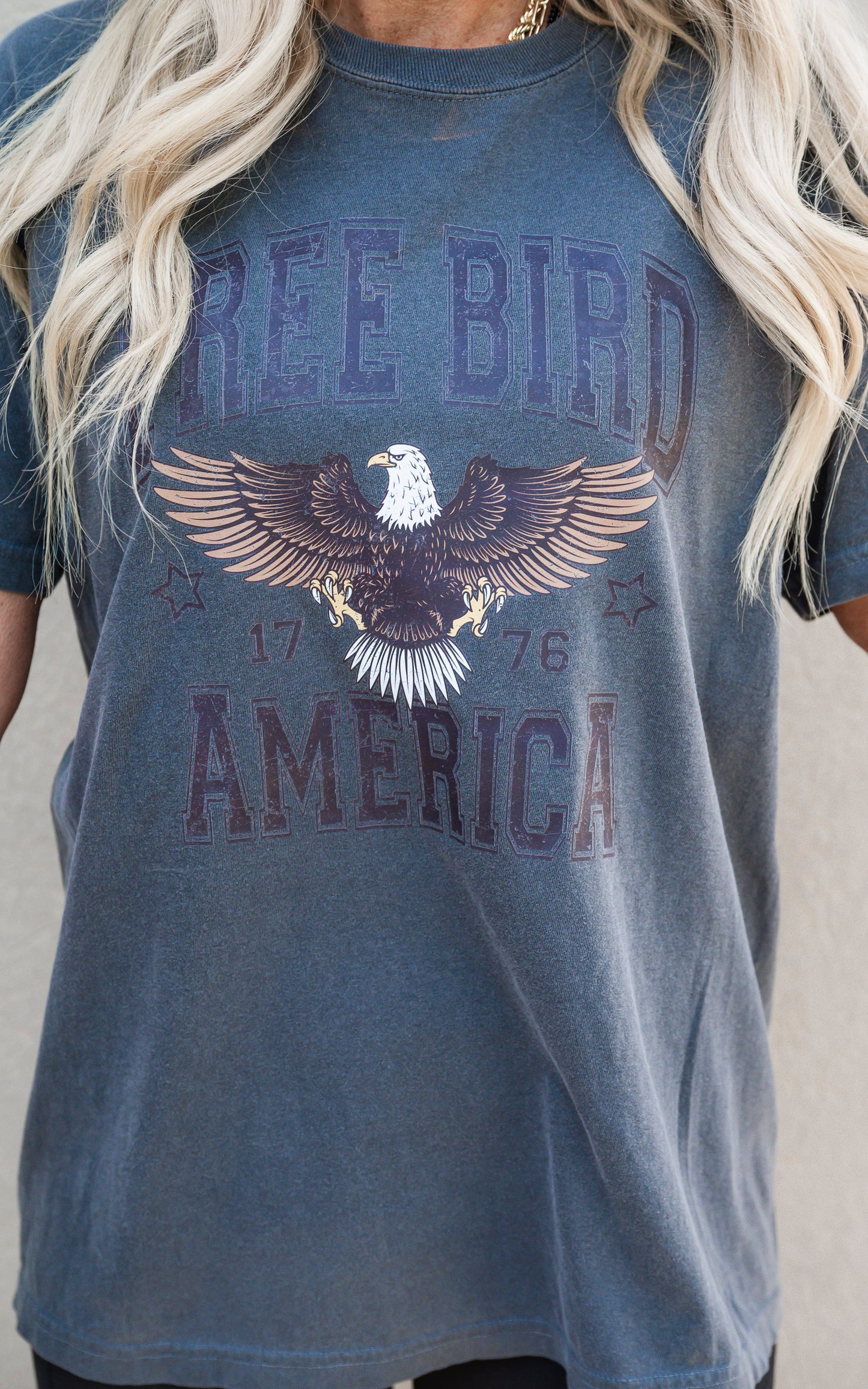 Free Bird Garment Dyed Graphic T-shirt**