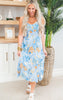 Find Me On An Island Tropical Print Midi Dress