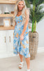 Find Me On An Island Tropical Print Midi Dress - Final Sale