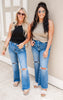 The Karlie Super High Rise Wide Leg Denim Jeans