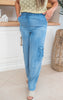 Denim Cargo Pants