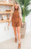 Giddy Up Mineral Wash Sleeveless Romper | FINAL SALE