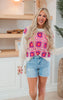 Crochet Knit Long Sleeves Top - Final Sale