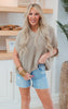 Taupe Thick Knit Boxy Top - Final Sale