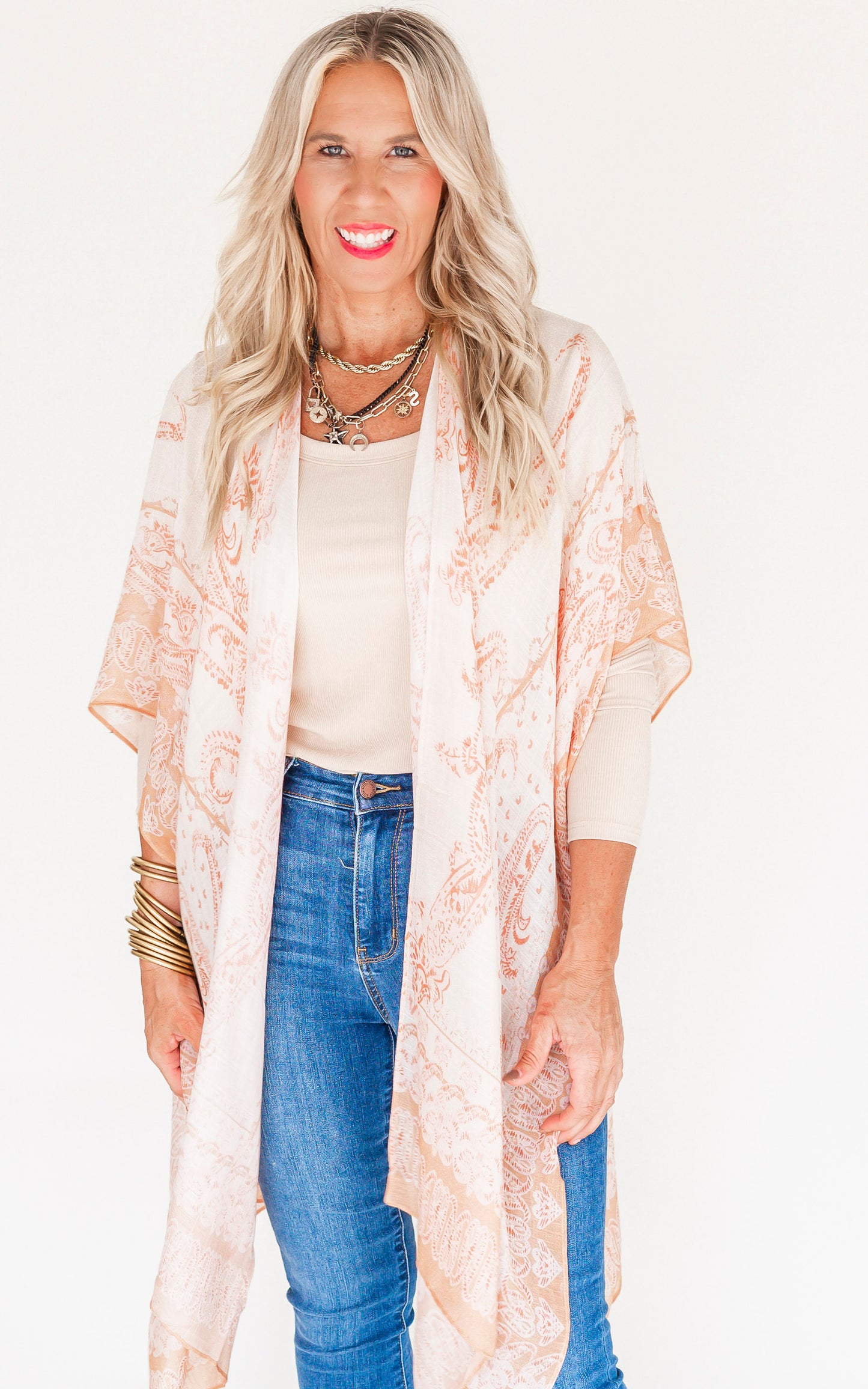 Aphrodite Paisley Kimono - Final Sale