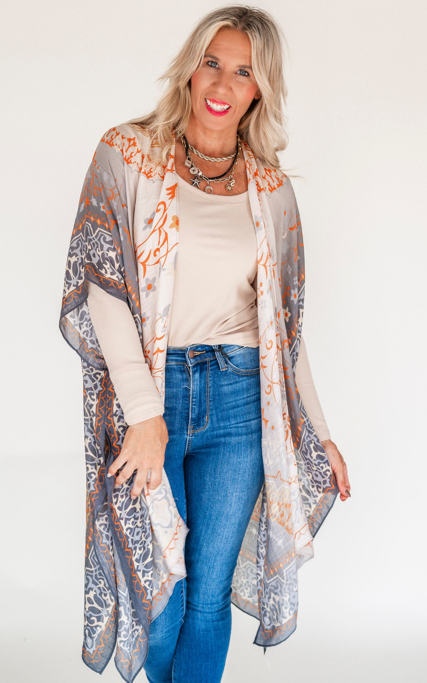 Mandala Ombre Kimono