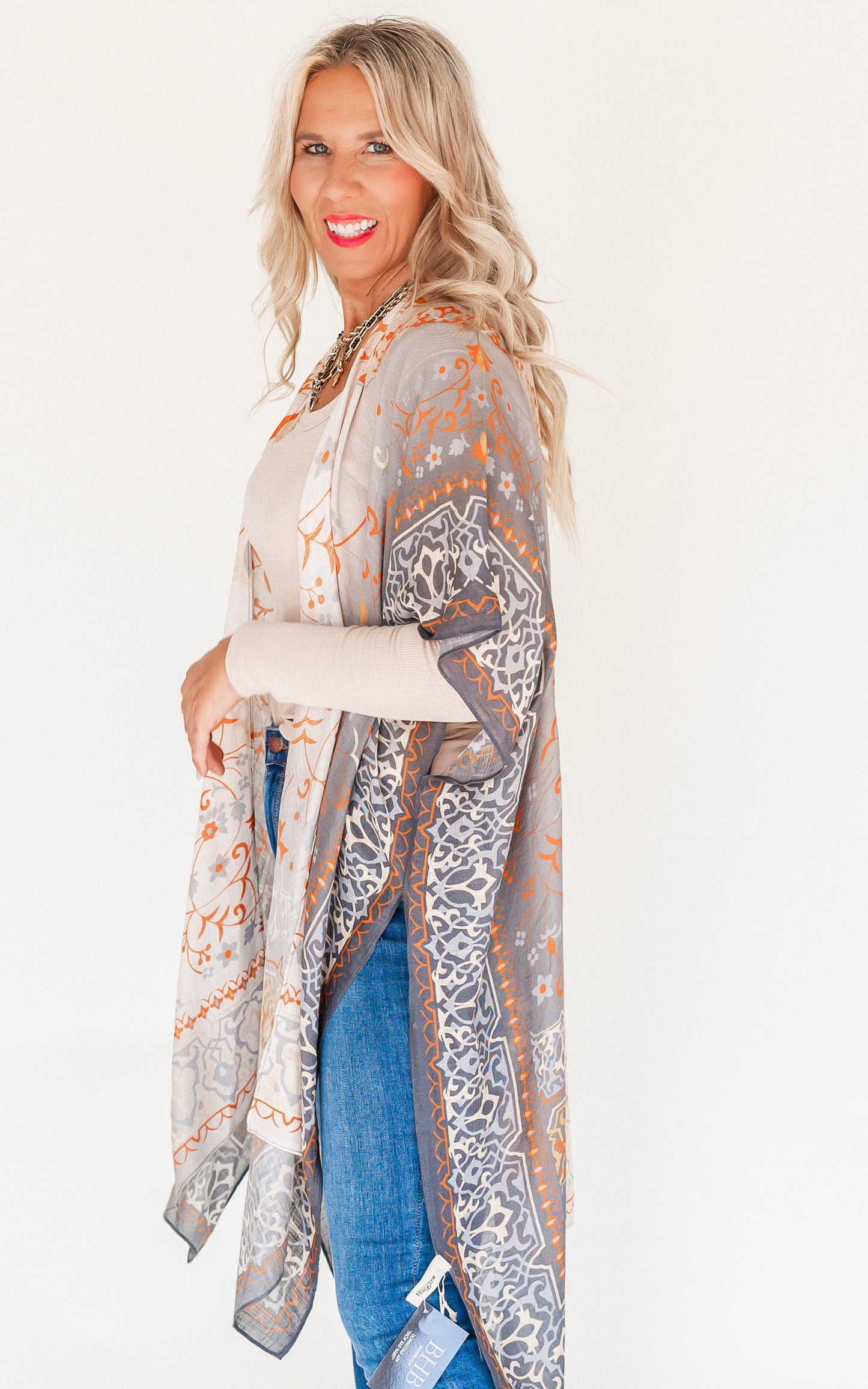 Mandala Ombre Kimono