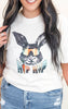 Chill Easter Bunny Garment Dyed Graphic T-shirt