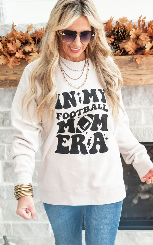 In My Football Mom Era Crewneck Sweatshirt** - Final Sale