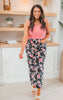 Spring Floral Straight Leg Pants - Final Sale