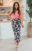 Spring Floral Straight Leg Pants - Final Sale