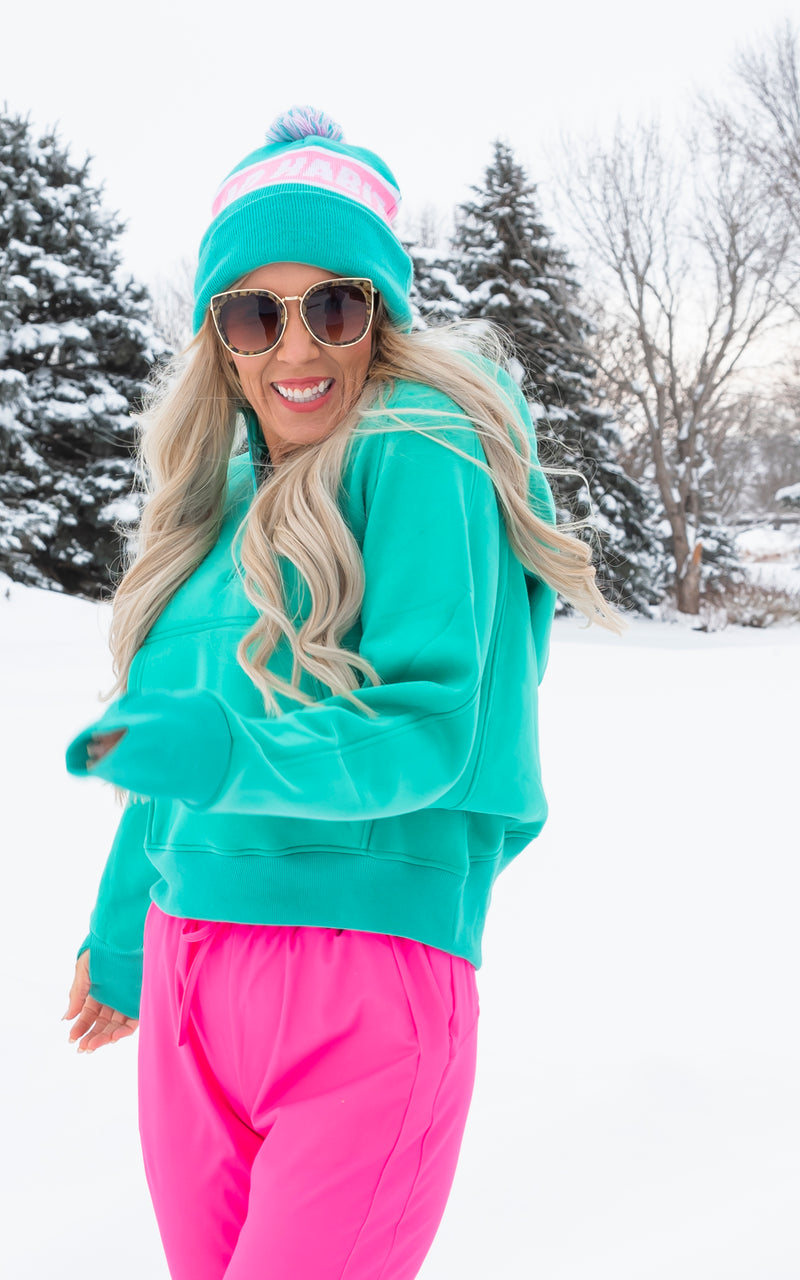 The Ava Everyday Teal Hoodie by Salty Wave