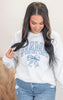 Blue MAMA Graphic Crewneck Sweatshirt