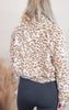 Sherpa Fleece Leopard Jacket