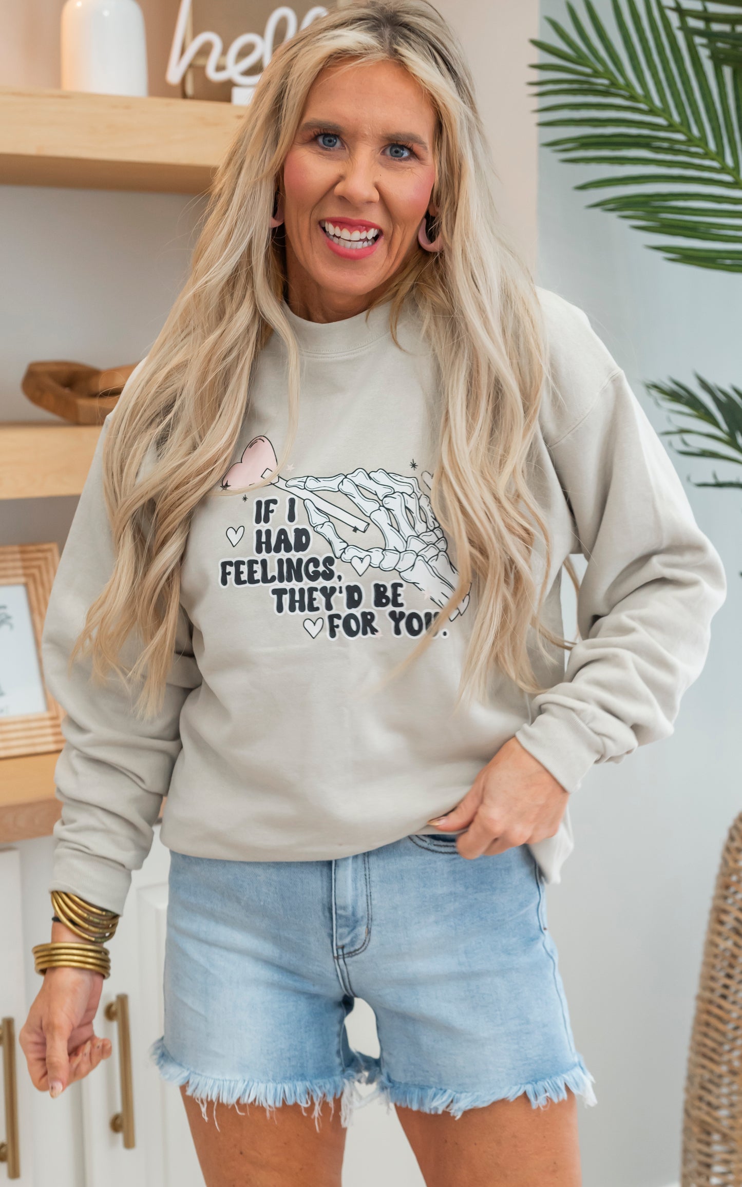 If I Had Feelings Crewneck Sweatshirt