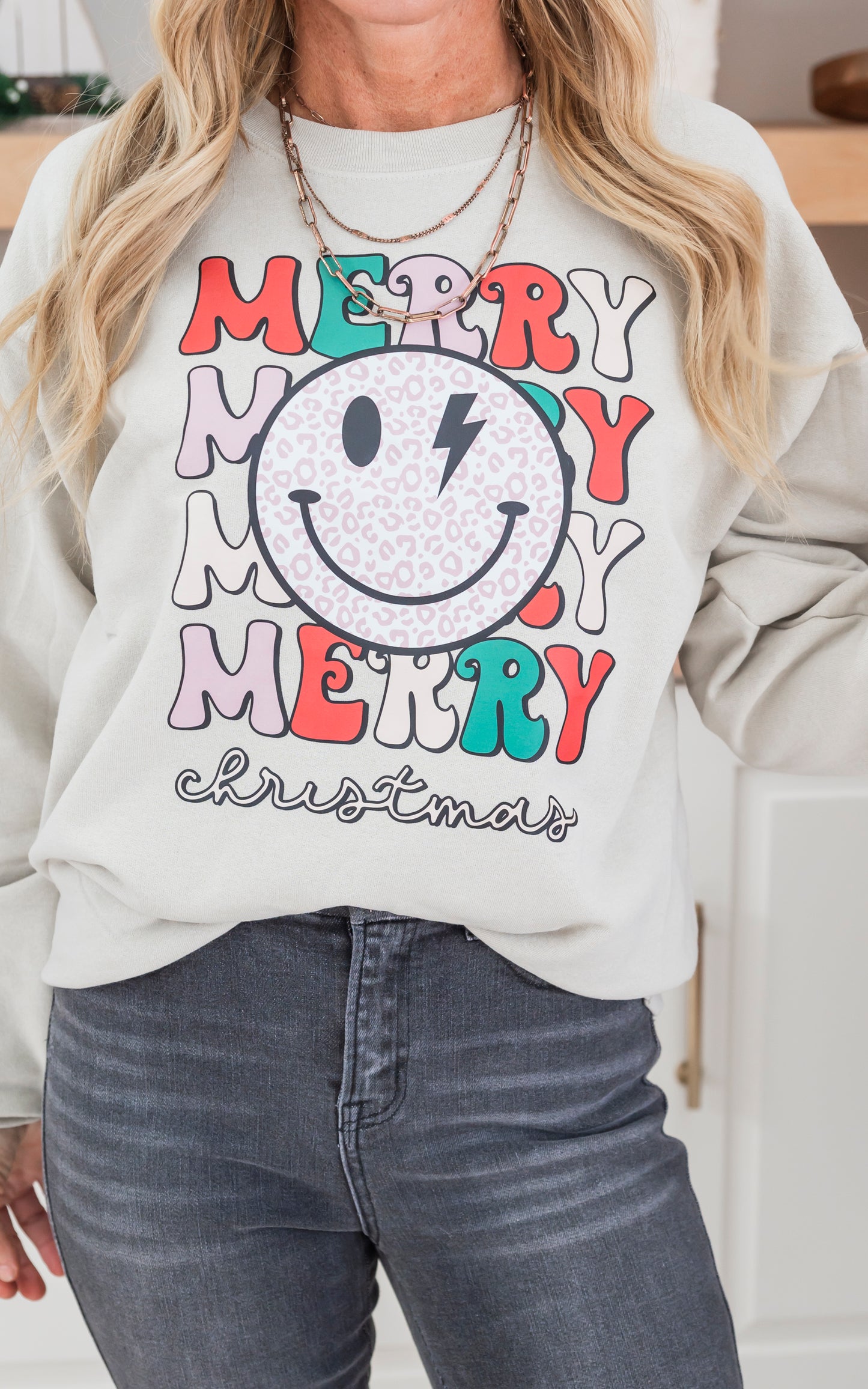 Happy and Merry Crewneck Sweatshirt