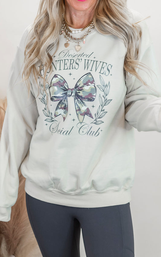 Hunter Wives Social Club Graphic Crewneck Sweatshirt