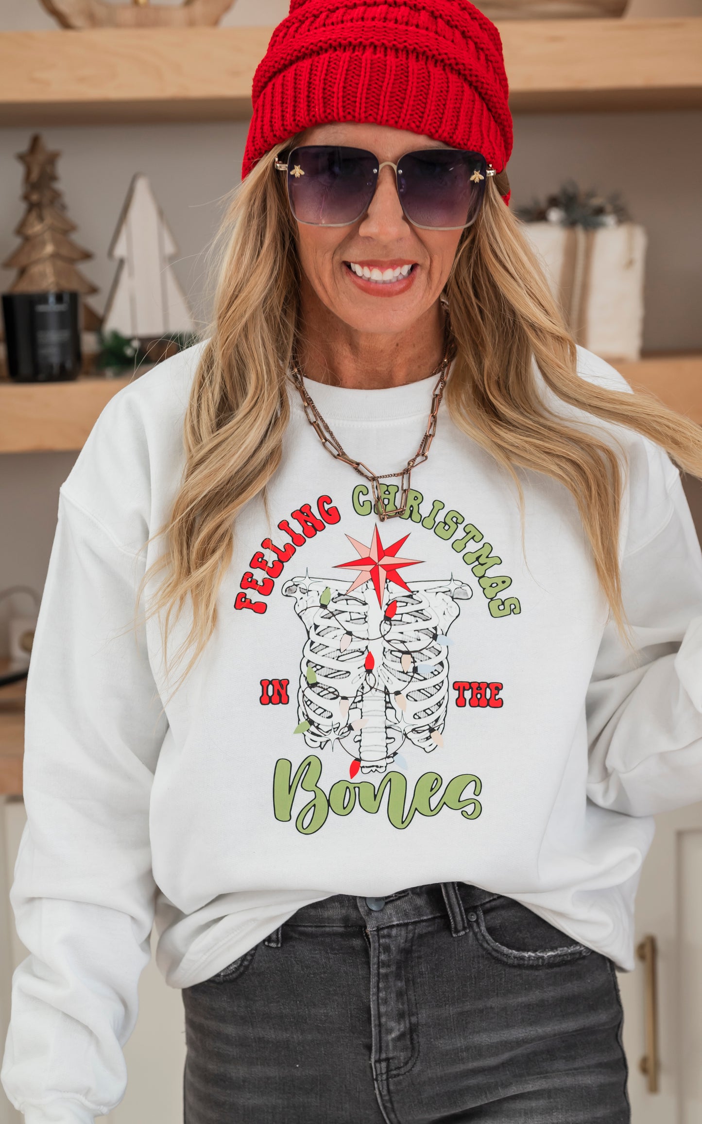 Feeling Christmas in my Bones Crewneck Sweatshirt