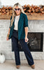 The Boyfriend Blazer - Hunter Green