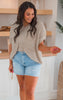 Taupe Thick Knit Boxy Top - Final Sale