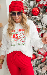 Most Likely to Eat All the Christmas Cakes Crewneck Sweatshirt