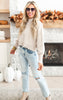 Meet Me Later Oversized Cropped Sweater - Final Sale