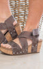 Corkys Guilty Pleasures Wedge- Bronze - Final Sale