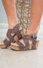 Corkys Guilty Pleasures Wedge- Bronze - Final Sale